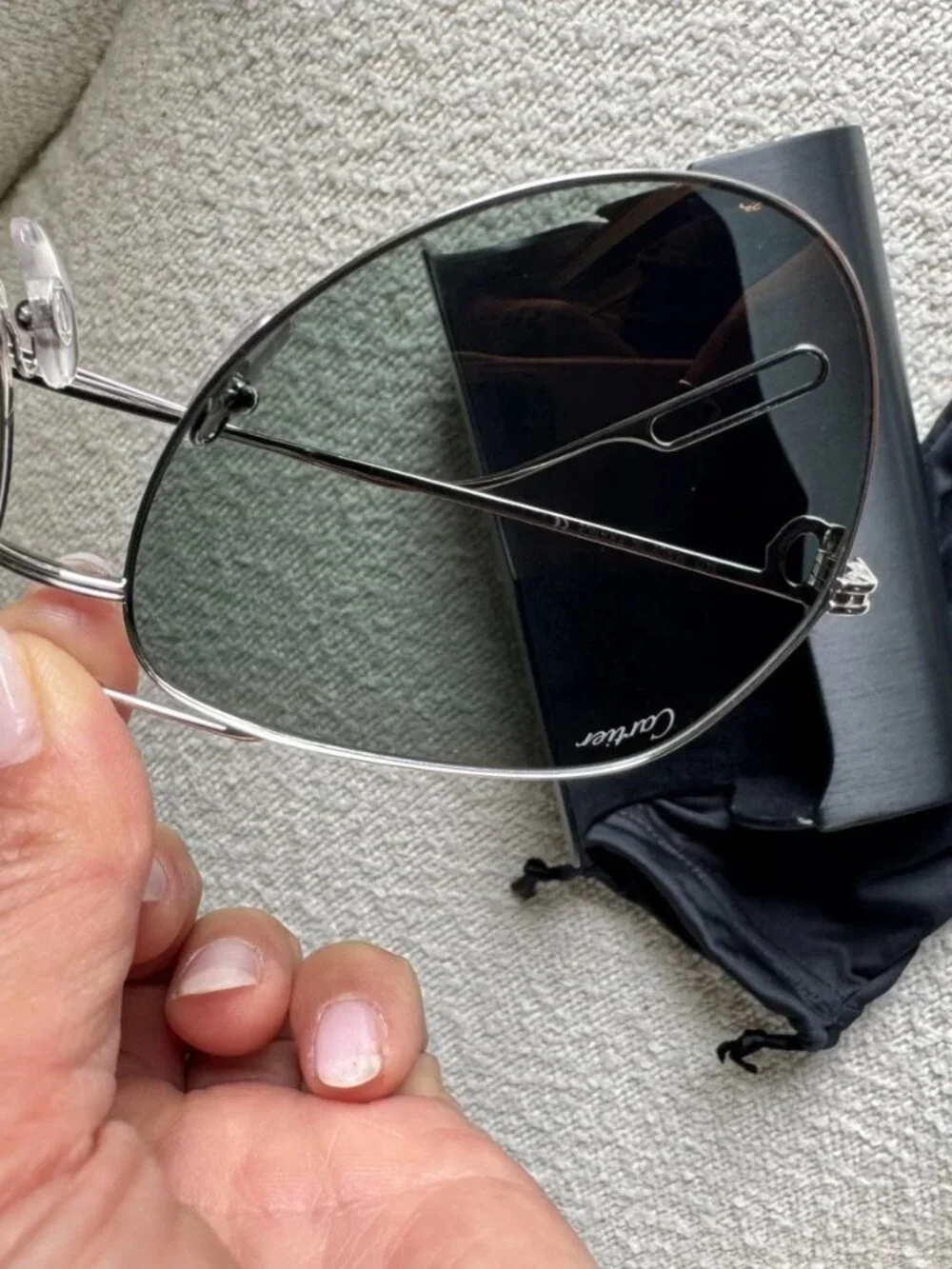 NEW! Cartier CT0110S Unisex Pilot Aviator Sunglasses